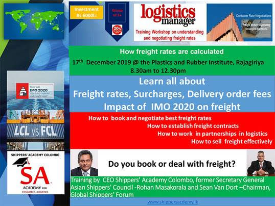Workshop understanding ,negotiating and booking freight rates