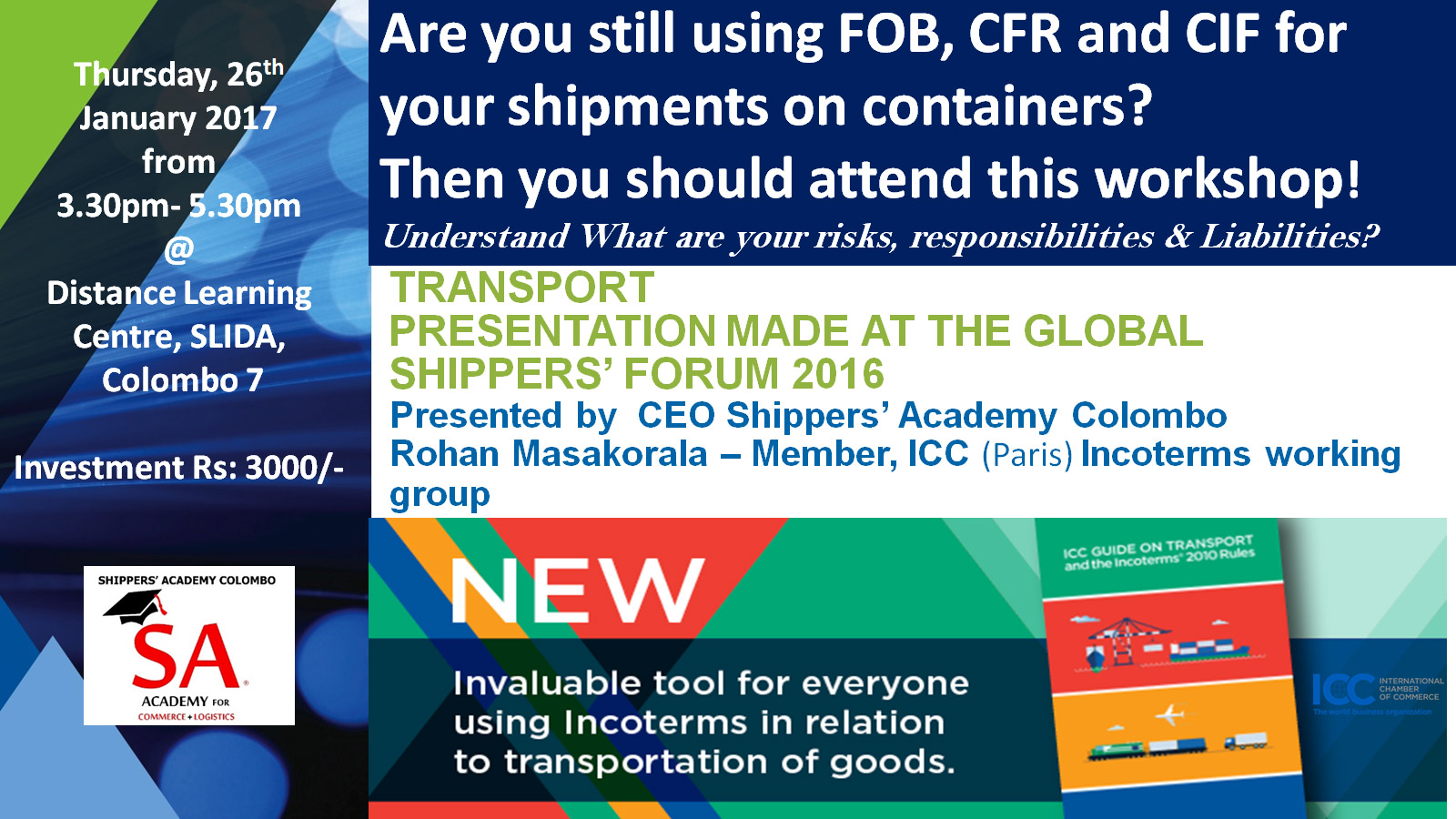 Workshop on Incoterms and Beyond