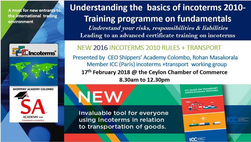 Training Programme on understanding the basics INCOTERMS what, why and how?