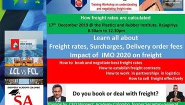 Workshop understanding ,negotiating and booking freight rates