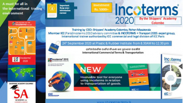 New Incoterms 2020 - what, why and how? Training Programme on understanding the basics