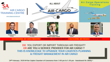 Seminar on air cargo management, operational aspects and future trends