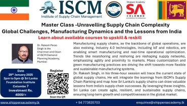 Master Class - Unravelling Supply Chain Complexity Global Challenges, Manufacturing Dynamics and the Lessons from India