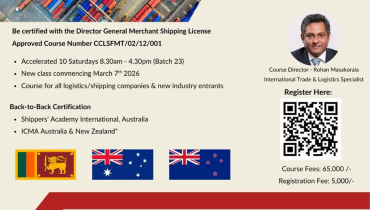 Course in Logistics Services, Freight Forwarding & Multimodal Transport